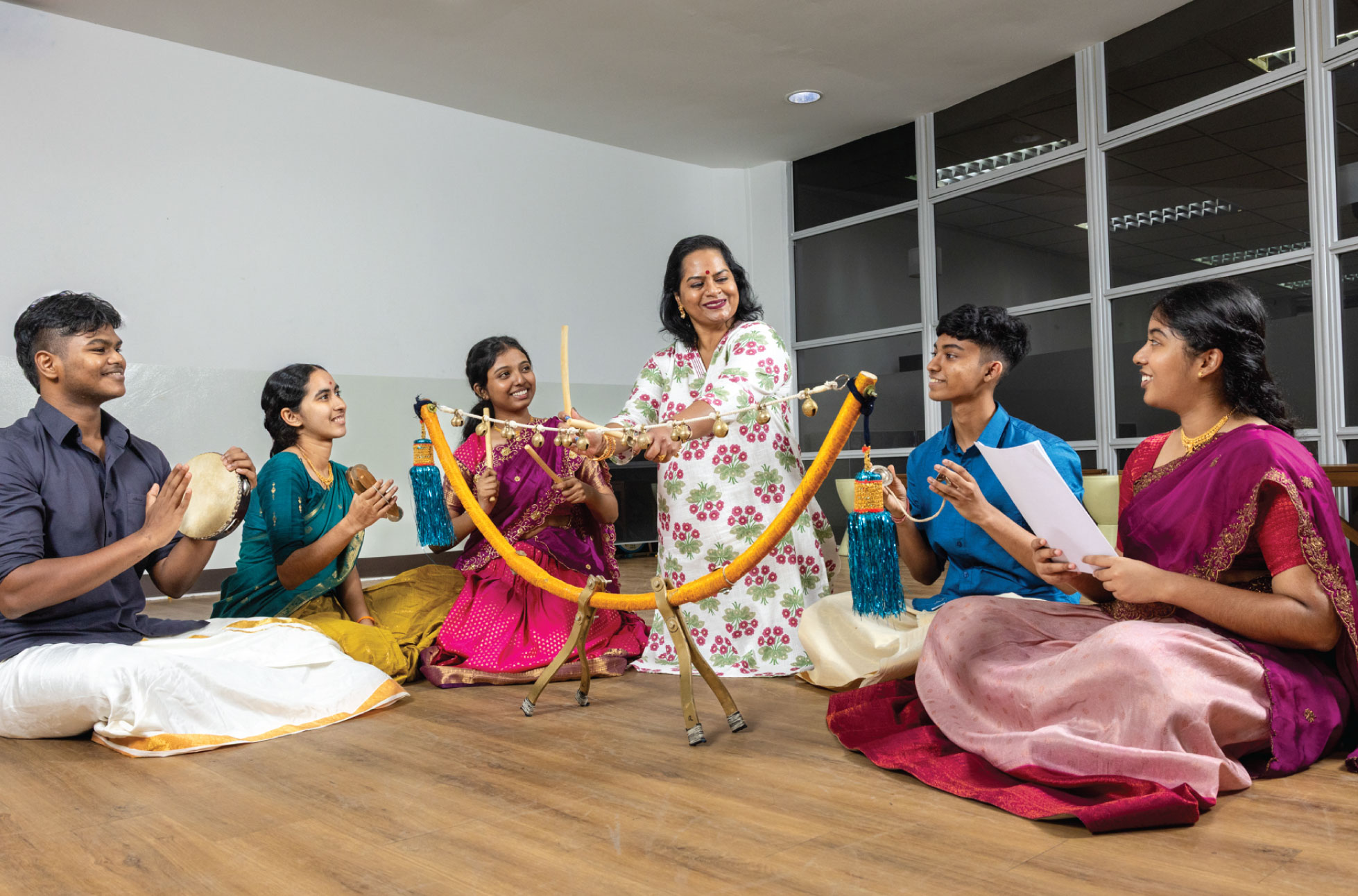 She moves her students to love Tamil language and culture  