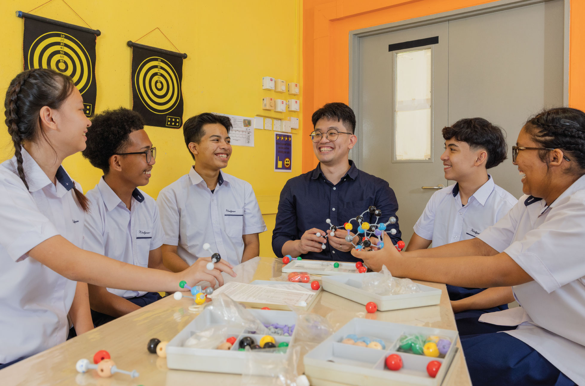 He walks with his students to turn risks into rewards