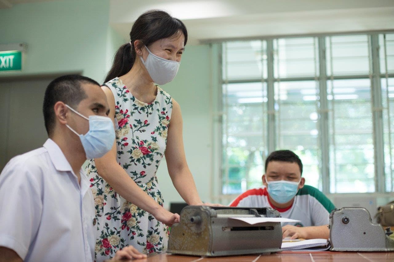 Teaching independence in a sighted world