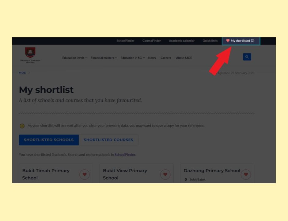 Time to make your school choices MOE&rsquo;s SchoolFinder directory can help3