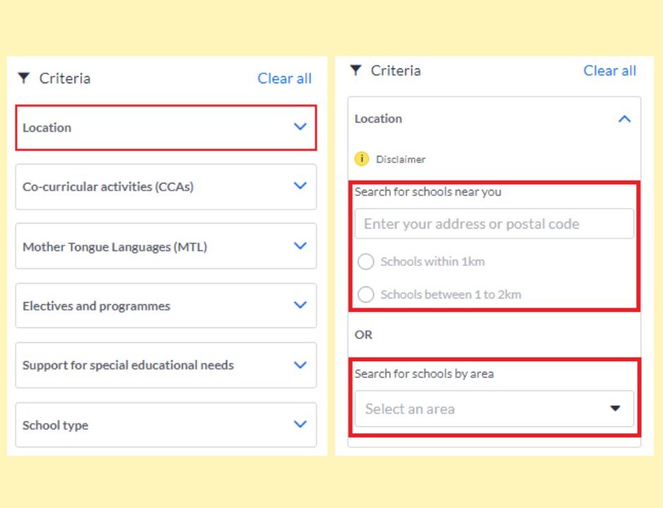 Time to make your school choices MOE&rsquo;s SchoolFinder directory can help1