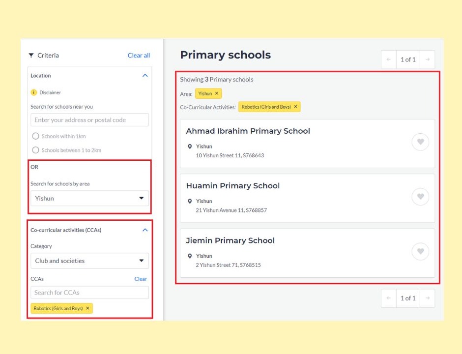 Time to make your school choices MOE&rsquo;s SchoolFinder directory can help 4