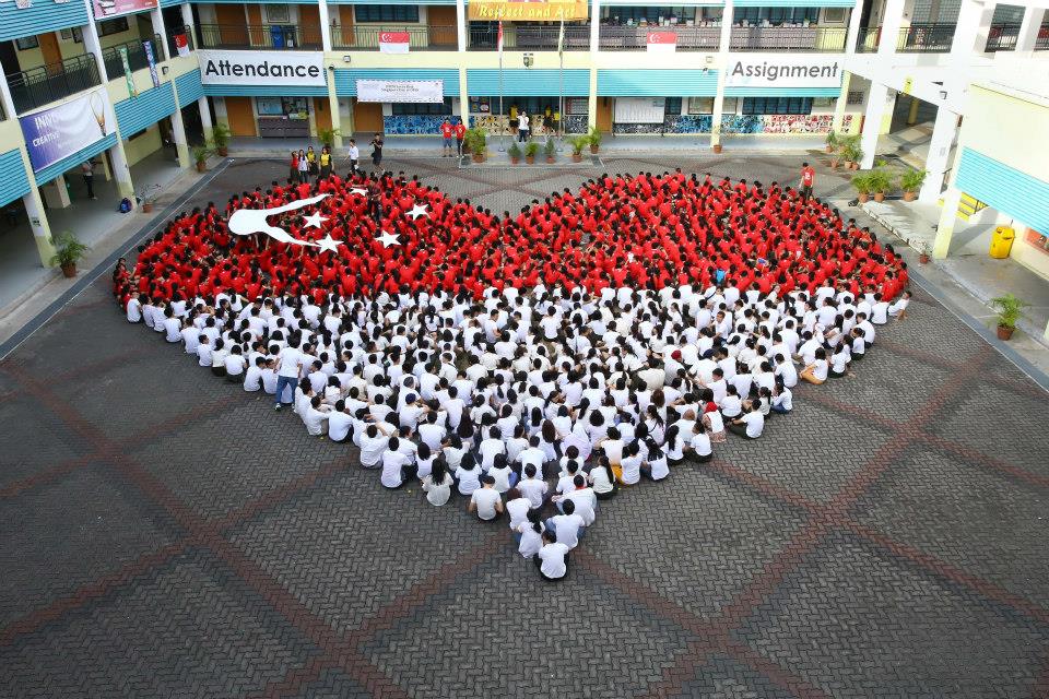 Going to the heart of the matter: When our kids love Singapore, that love will show in their actions.
(Photo credit: Orchid Park Secondary School)