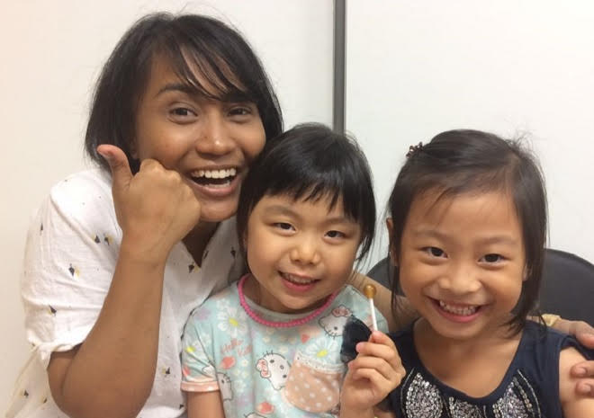 Is Kalsum (left) with a couple of her preschool students. The bubbly 23-year-old had always a natural connection with children and though it took a while, she eventually pursued what she was good at.