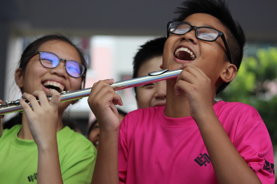 Camp MELODY provides students avenues to impart their knowledge and share the passion with their juniors. (Photo: Yuhua Secondary School)