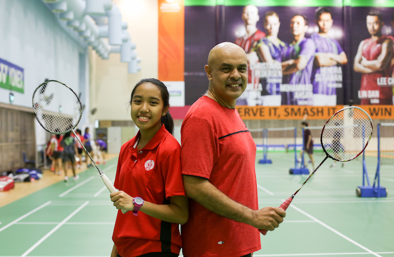 Nur Insyirah Khan took up badminton after her father, former national shuttler Hamid Khan, introduced the sport to her.