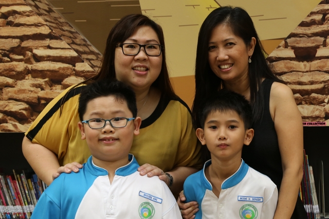 Mdm Rebekah Seragih and Mdm Fiona Lau were extremely happy to see a positive change in their children's character and behaviour.
