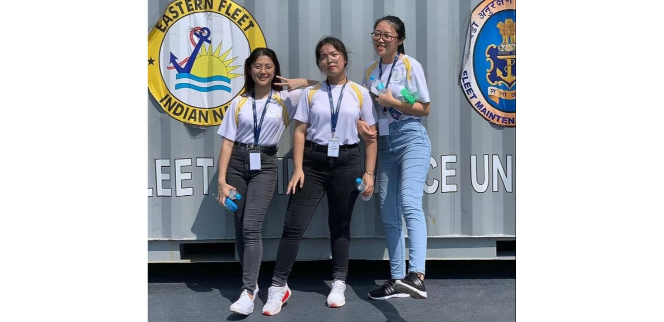 Pictured in the middle: Jessa Kwek, during an ITE excursion in 2019.