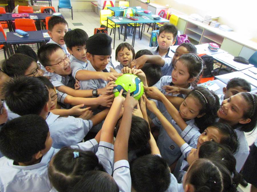Classroom games, such as this one being played at Xinghua Primary, are one of the ways in which schools are helping children ease into Primary 1.