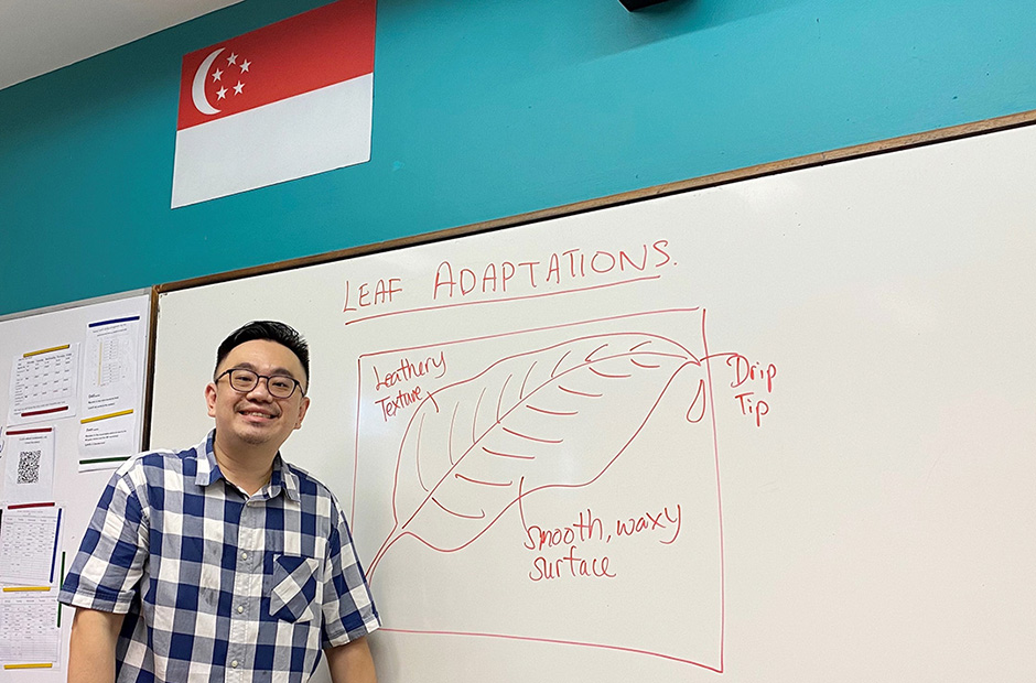 Mr Kelwin Koh brings geography to life.