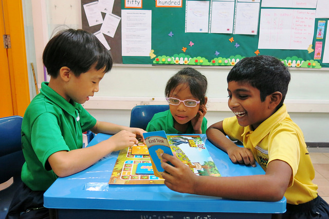 Students also learnt about kindness through a board game, 