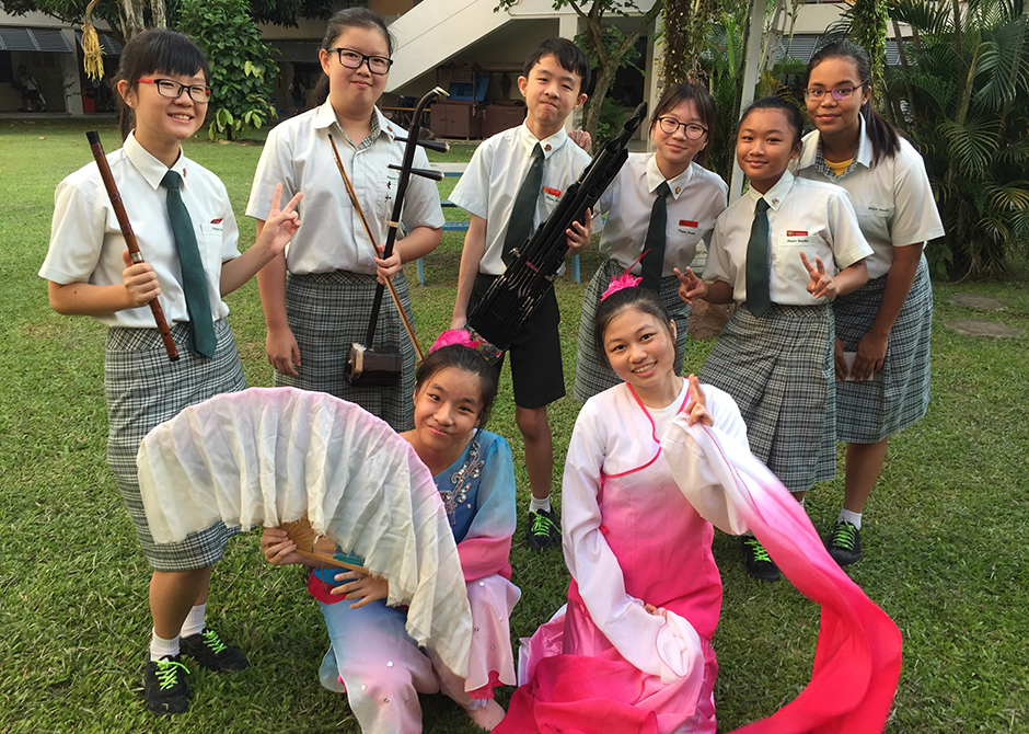 Evergreen Secondary’s Mother Tongue Fortnight programme exposes students to different aspects of Chinese culture. Photo credit: Evergreen Secondary School