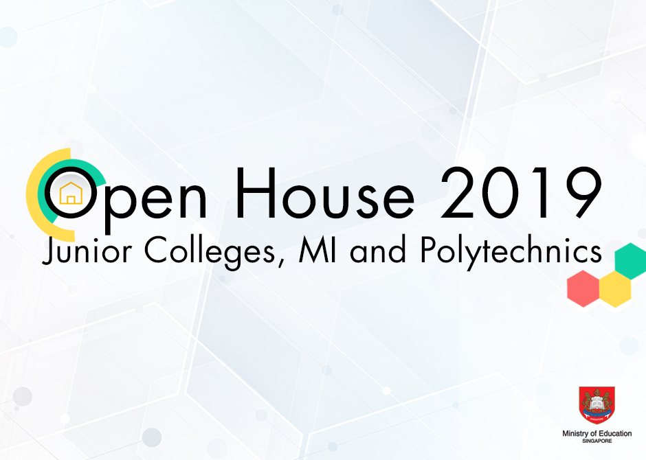 Open House Dates of Junior Colleges, Millennia Institute and Polytechnics 2019