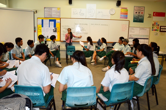Ms Siti Hajar wants her students to share and understand different perspectives on local and global issues in order to be better global citizens. Photo Credit: Hillgrove Secondary School 