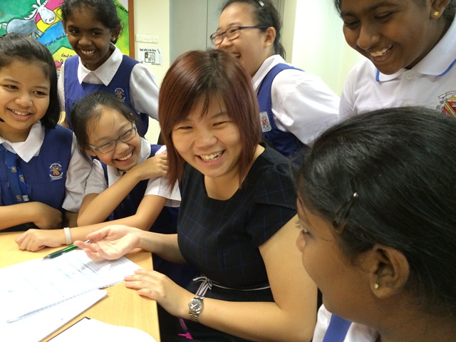 Ms Lim Yi Jun has seen her students gain confidence and learn how to work as a team through volunteering activities. Photo Credit: CHIJ (Kellock) 